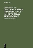 Central banks' independence in historical perspective