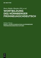 Adjektivderivation im Nurnberger Fruhneuhochdeutsch um 1500