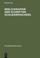 Bibliographie der Schriften Schleiermachers