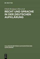 Recht und Sprache in der deutschen Aufklarung