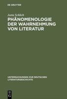 Phanomenologie der Wahrnehmung von Literatur