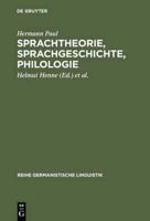 Sprachtheorie, Sprachgeschichte, Philologie