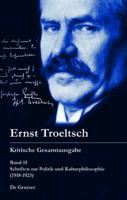 Schriften zur Politik und Kulturphilosophie (1918-1923)