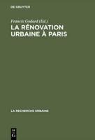 La renovation urbaine a Paris