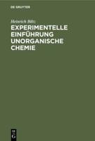 Experimentelle Einführung Unorganische Chemie