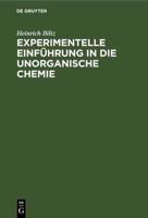 Experimentelle Einführung in Die Unorganische Chemie