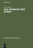 Das Problem Der Sünde