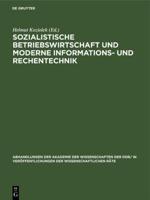 Sozialistische Betriebswirtschaft und moderne Informations- und Rechentechnik