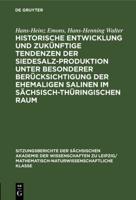 Historische Entwicklung und zukünftige Tendenzen der Siedesalz-Produktion unter besonderer Berücksichtigung der ehemaligen Salinen im sächsisch-thüringischen Raum