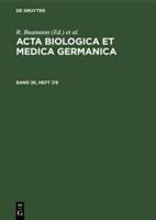 Acta Biologica Et Medica Germanica. Band 36, Heft 7/8