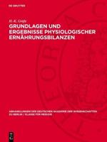 Grundlagen Und Ergebnisse Physiologischer Ernährungsbilanzen