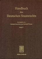 Handbuch Des Deutschen Staatsrechts