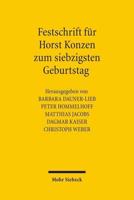 Festschrift Fur Horst Konzen Zum Siebzigsten Geburtstag