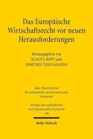 Das Europaische Wirtschaftsrecht Vor Neuen Herausforderungen