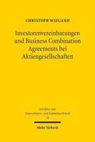 Investorenvereinbarungen Und Business Combination Agreements Bei Aktiengesellschaften