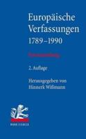 Europaische Verfassungen 1789-1990