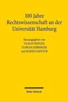 100 Jahre Rechtswissenschaft an Der Universitat Hamburg