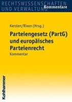 Parteiengesetz (Partg) Und Europaisches Parteienrecht