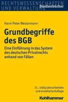 Grundbegriffe Des Bgb