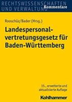 Landespersonalvertretungsgesetz Fur Baden-Wurttemberg