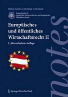 Europaisches Und Offentliches Wirtschaftsrecht II