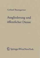 Ausgliederung Und Ffentlicher Dienst