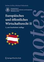 Europaisches und offentliches Wirtschaftsrecht II