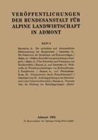 Veröffentlichungen Der Bundesanstalt Für Alpine Landwirtschaft in Admont