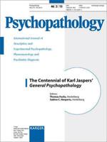 The Centennial of Karl Jaspers' General Psychopathology