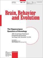 The Hippocampus Vol. 90, No. 1 Brain, Behavior and Evolution