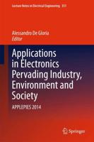 Applications in Electronics Pervading Industry, Environment and Society : APPLEPIES 2014