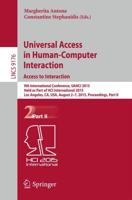 Universal Access in Human-Computer Interaction. Access to Interaction Information Systems and Applications, Incl. Internet/Web, and HCI