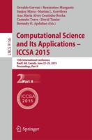 Computational Science and Its Applications -- ICCSA 2015 Theoretical Computer Science and General Issues