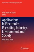 Applications in Electronics Pervading Industry, Environment and Society : APPLEPIES 2014