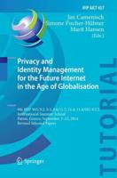 Privacy and Identity Management for the Future Internet in the Age of Globalisation