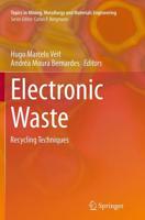Electronic Waste : Recycling Techniques