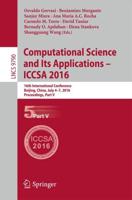 Computational Science and Its Applications - ICCSA 2016 Part 5