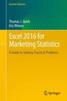 Excel 2016 for Marketing Statistics