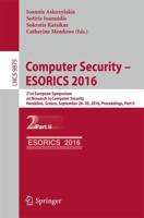 Computer Security - ESORICS 2016 Part II