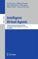 Intelligent Virtual Agents Lecture Notes in Artificial Intelligence