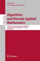 Algorithms and Discrete Applied Mathematics : Third International Conference, CALDAM 2017, Sancoale, Goa, India, February 16-18, 2017, Proceedings
