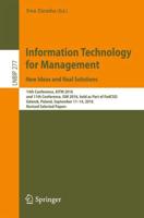 Information Technology for Management: New Ideas and Real Solutions