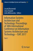 Information Systems Architecture and Technology: Proceedings of 38th International Conference on Information Systems Architecture and Technology - ISAT 2017 : Part I