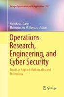 Operations Research, Engineering, and Cyber Security : Trends in Applied Mathematics and Technology