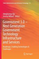 Government 3.0 - Next Generation Government Technology Infrastructure and Services