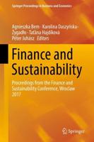 Finance and Sustainability : Proceedings from the Finance and Sustainability Conference, Wroclaw 2017