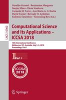 Computational Science and Its Applications - ICCSA 2018 Theoretical Computer Science and General Issues
