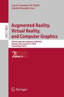 Augmented Reality, Virtual Reality, and Computer Graphics Part II Image Processing, Computer Vision, Pattern Recognition, and Graphics