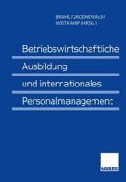 Betriebswirtschaftliche Ausbildung Und Internationales Personalmanagement