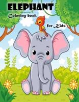 Elephant Coloring Book for Kids Ages 3-6: Cute Elephant coloring book for Boys and Girls.